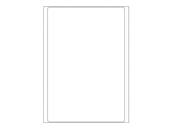 HERMA - Papir - permanet adhesiv - hvit - 100 x 149 mm 32 etikett(er) (32 ark x 1) flerbruks merkelapper