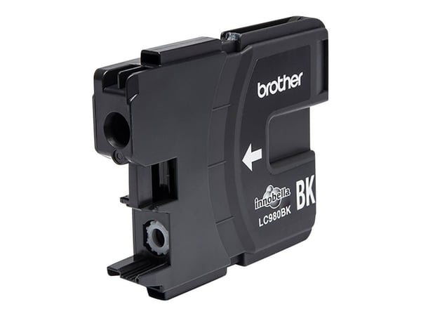 Brother LC980BK - Svart - original - bläckpatron - för Brother DCP-145, 163, 165, 167, 193, 195, 197, 365, 373, 375, 377, MFC-250, 290, 295, 297