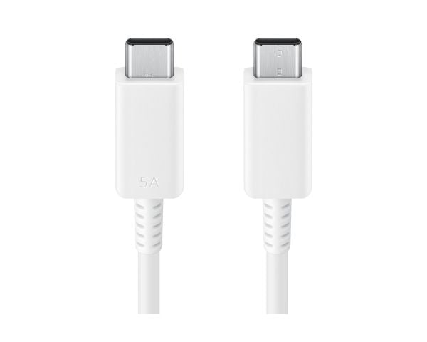 Samsung EP-DX510 - USB-kabel - USB-C (hann) til USB-C (hann) - USB 2.0 - 5 A - 1.8 m - hvit