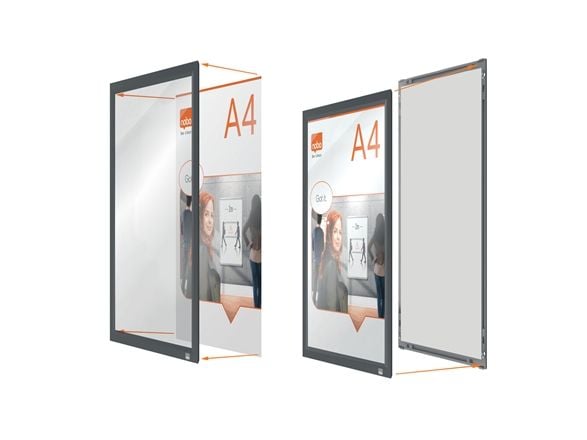 Nobo Impression Pro A4 stelleramme med grafitt klikkramme