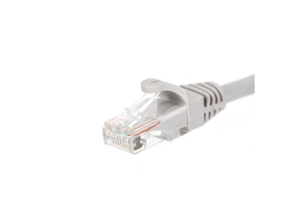 Netrack - Koblingskabel - RJ-45 (hann) til RJ-45 (hann) - UTP - CAT 5e - formstøpt, uten hindringer, flertrådet - grå