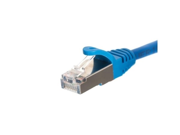 Netrack - Patchkabel - RJ-45 (han) til RJ-45 (han) - 5 m - S/FTP - CAT 5e - formet, knastfri - blå