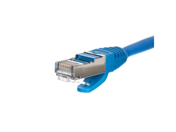 Netrack - Patchkabel - RJ-45 (han) til RJ-45 (han) - 5 m - S/FTP - CAT 5e - formet, knastfri - blå