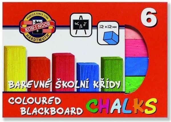 Koh I Noor färgkritor till whiteboard 6 färger - 147551
