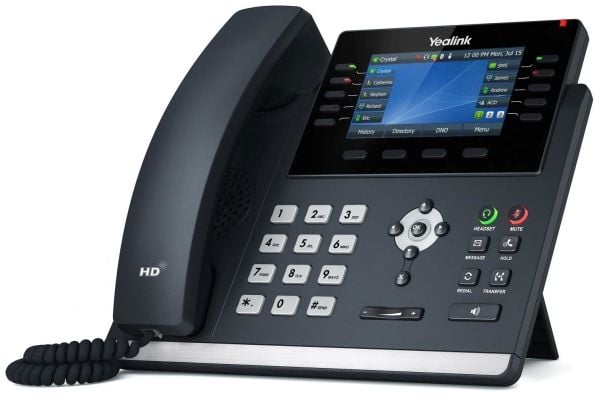 Yealink SIP-T46U, IP Phone, Harmaa, Johdollinen puhelin, 1000 entries, LCD, 10,9 cm (4.3")