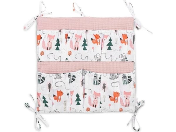 Sensillo ORGANIZER til seng – vaffel rev rosa
