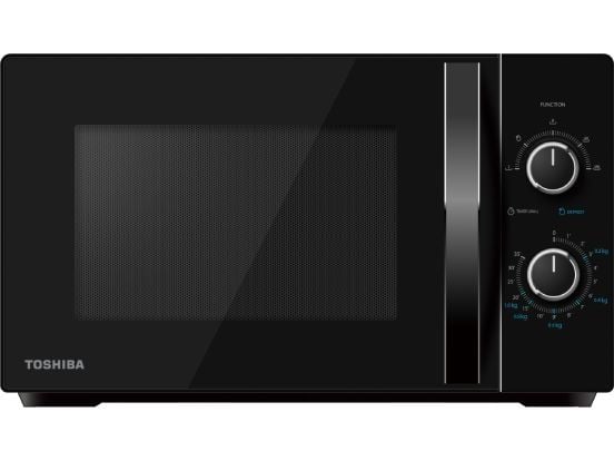 Toshiba MWP-MM20P, Pöytämalli, Solo-mikroaaltouuni, 20 L, 1050 W, Rotaatio, musta