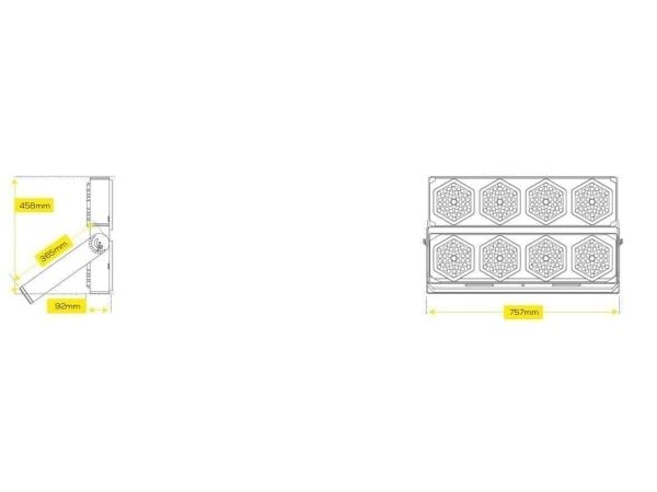 Synergy 21 LED objekt/stadion HC spotlight 800W IP67 cw