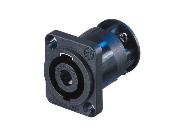 Neutrik NL4MP-ST, speakON, Sort, Polyamid, 250 V, 40 A, -30 - 80 °C