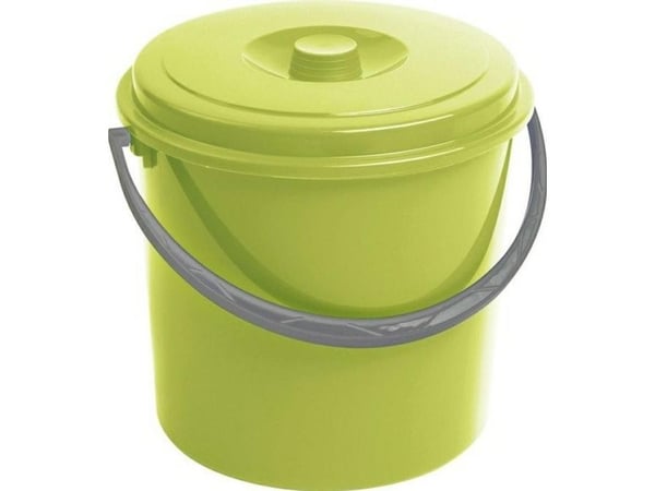 Keter Curver 16l hink med lock 235238 Ljusgrön...