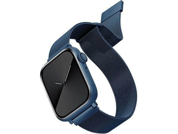 Uniq UNIQ Dante hihna Apple Watch Series 4/5/6/7/SE 38/40/41mm. ruostumaton teräs sininen/koboltin sininen