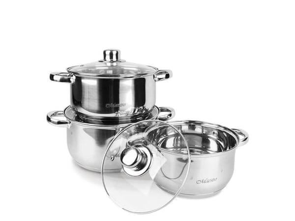MAESTRO MR-2020-6M kokekar-sett (6 deler), rustfritt stål