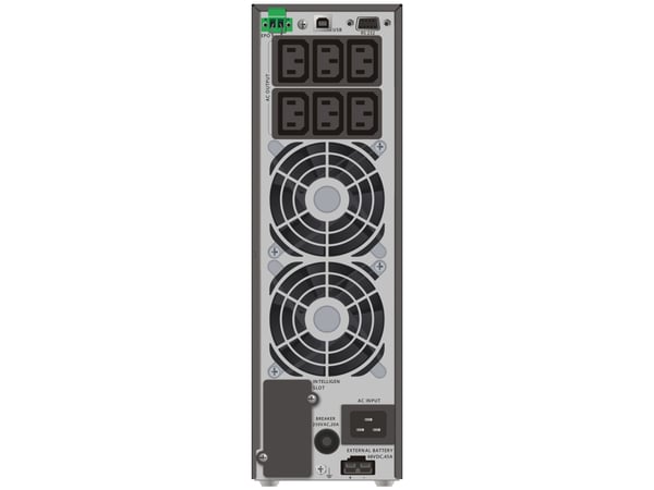 PowerWalker VFI 2000 TGS - UPS - AC 176 - 300 V - 1800 watt - 2000 VA - uten batteri - RS-232, USB - utgangskontakter: 6