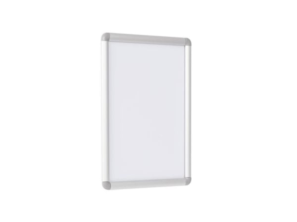 Rambyggnad Bi-Office Curled Snap displayram silver 21 x 29,7 cm A4
