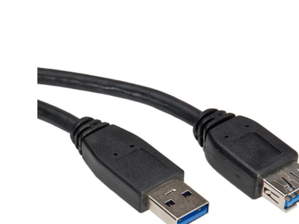 Value 11.99.8978, 1,8 m, USB A, USB A, USB 3.2 Gen 1 (3.1 Gen 1), Hankjønn/hunkjønn, Grå