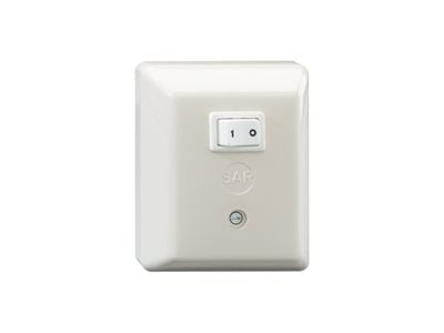 Rutenbeck 50010102, Pintakytkin, Valkoinen, IP20, RoHS, WEEE, 230 V, 50 Hz