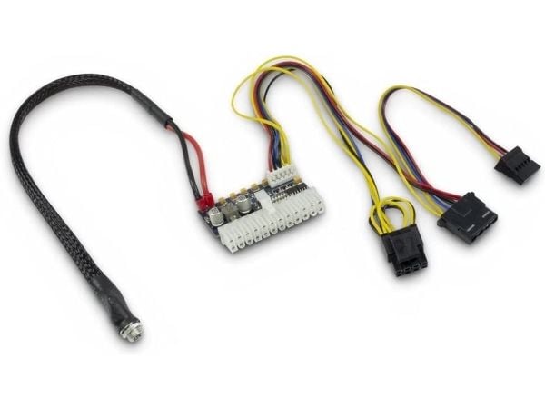 Inter-Tech - Strømkabel - 20-pin ATX, power DC jack til 4-pin intern strøm, 4-pins intern strøm (12V), SATA-strøm