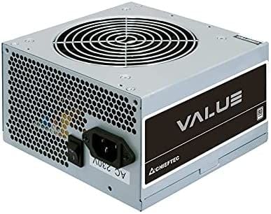 Chieftec VALUE SERIES APB-400B8 - Gamer Series - virtalähde (sisäinen) - ATX12V 2.3 - AC 230 V - 400 Watt - aktiivinen PFC - hopea