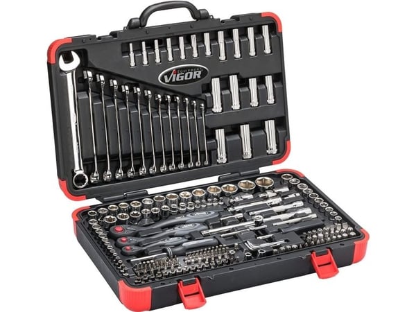 Vigor V3277N pipenøkkelsett 212 deler V3277N (V3277N)
