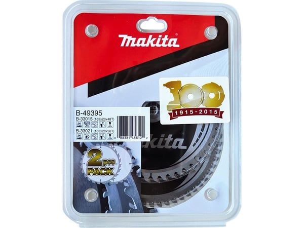 Makita - Sirkelsagbladsett - 2 deler - 165 mm - 56 tenner
