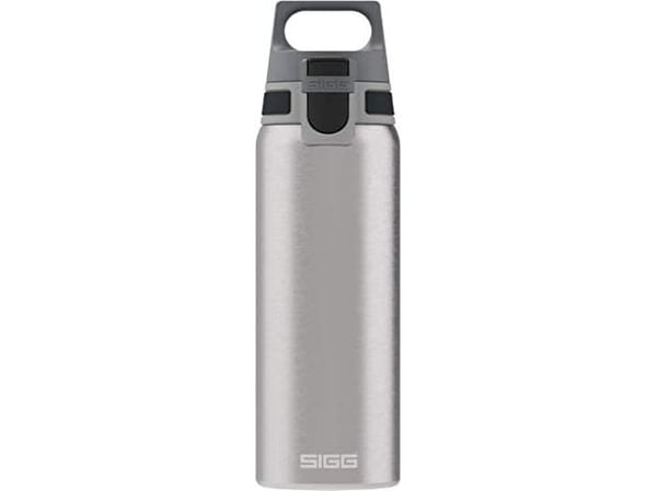 SIGG Shield One, 0,75 L, Harjattu teräs, Ruostumaton teräs, Muovi, Päivittäinen käyttö, 73 cm
