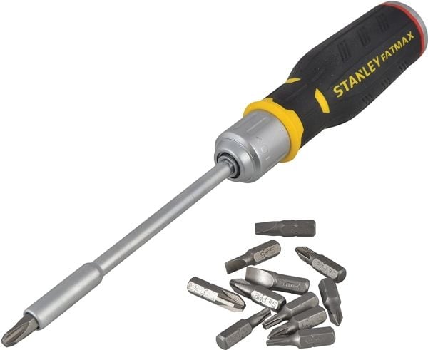 STANLEY RATCHET SKRUTREKKER + 12 BITS