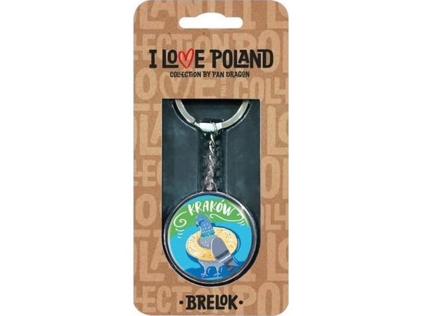 PAN DRAGON keyring I love Poland Kraków keyring ILP-BRE-A-KRA-09
