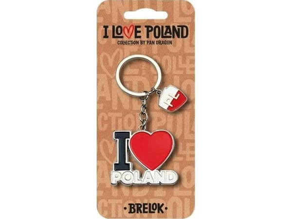 PAN DRAGON key ring I love Poland Poland key ring ILP-BRE-B-PL-08