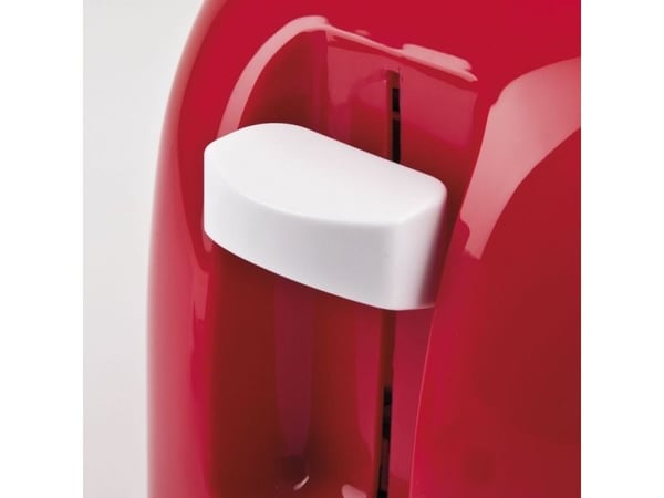 Girmi TP1102, 2 skiver, Rød, Hvit, Plast, Knapper, Nivå, Rotasjon, 800 W, 230 V