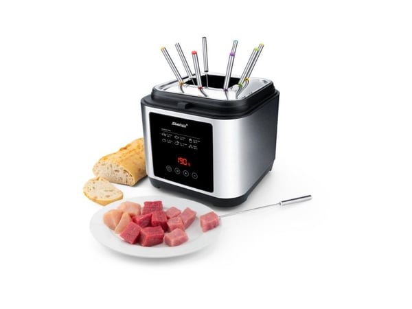 Steba DF 150F farge: rustfritt stål svart, Frituregryde, 2,5 L, 0,8 kg, 190 °C, 120 min., barnebarn