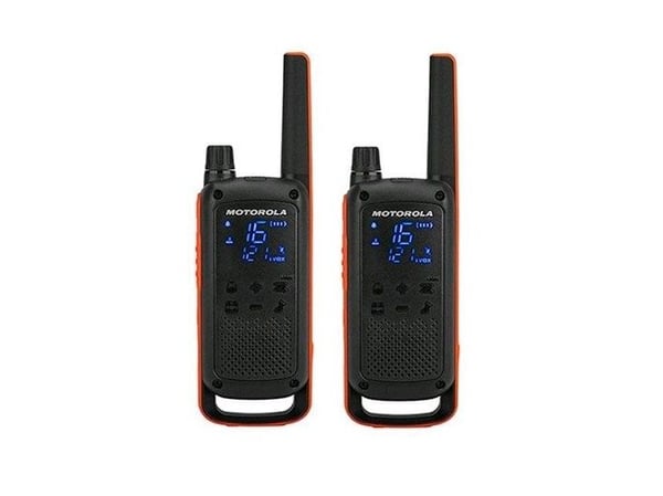 Motorola Talkabout T82 - Bærbar - toveis radio - PMR - 446 MHz - 16-kanalers - svart, oransje (en pakke 2)