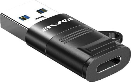 Awei CL-13 USB-A - USB-C USB-sovitin Musta (AWEI084BLK)
