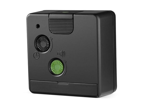 Braun BC02XBW, Quartz vekkerklokke, Rektangel, Sort, Hvit, 12 timers, Analog, Batteri