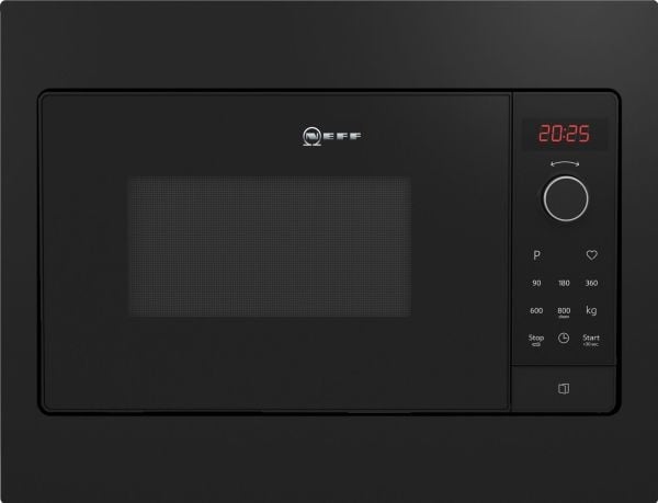 Neff N 30 HLAWG25S3 - Mikrobølgeovn - innebygd - 20 liter - 800 W - svart