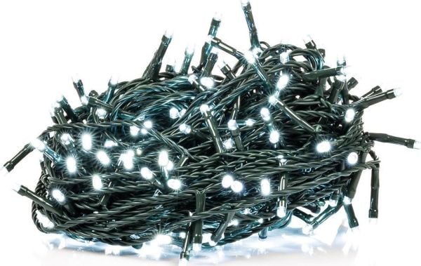 Kalėdų žiburiai Retlux 500 LED balta šalta