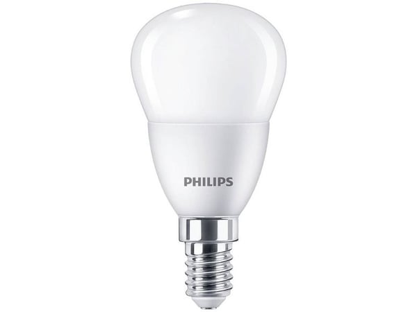 Philips CorePro LEDluster - LED-lyspære - form: P45 - mattslipt finish - E14 - 4 W (ekvivalent 25 W) - klasse A+ - varmt hvitt lys - 2700 K