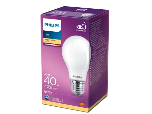 Classic LED standard 4,5W 827, 470 lumen, E27, A60