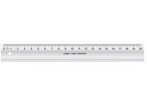 Lineal plast LINEX 20cm 20cm 1020
