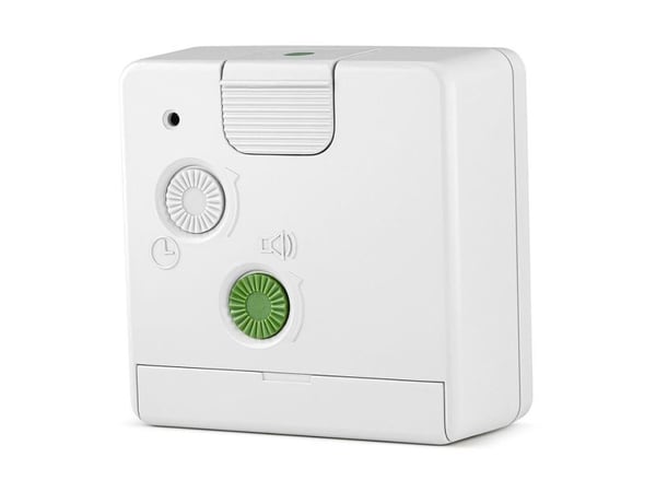 Braun BC02XW, Quartz vekkerklokke, Rektangel, Hvit, Analog, Batteri, AA