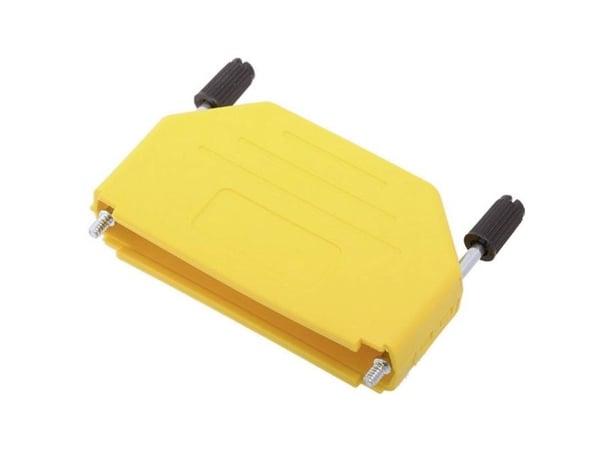 encitech DPPK37-Y-K 6353-0105-04 D-SUB kabinett plasthölje poltal: 37 plast, metalliserat 180° gul 1 st