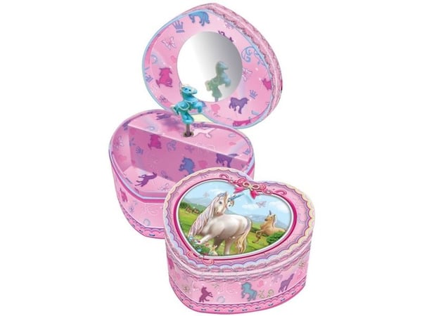 Hjerteformet musikkboks 2 Unicorns 130UC Pecoware