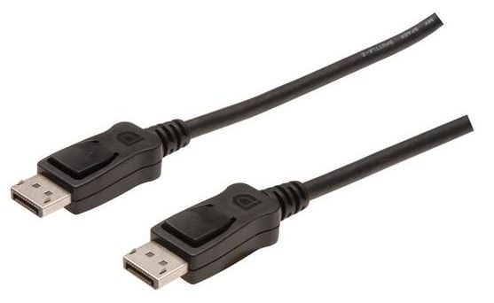 DIGITUS - DisplayPort-kabel - DisplayPort (hann) til DisplayPort (hann) - 1 m - formstøpt, 4K-støtte - svart