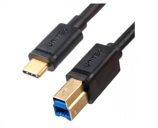 Unitek - USB-kabel - USB-C (hann) til USB Type B (hann) - USB 3.0 - 2 m - svart