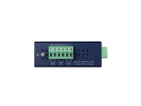 PLANET IMG-2100T, Blå, DIN-skinne/veggmontering, IP30, FCC 15 A, CE A, RoHS, 10,100 Mbit/s, IEEE 802.3, IEEE 802.3u