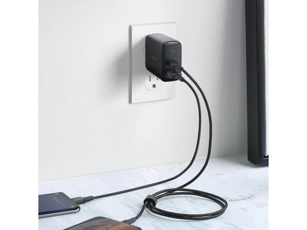 PA-D3 nettlader 2xUSB PD 60W 5,4A (USB-A + USB-C)