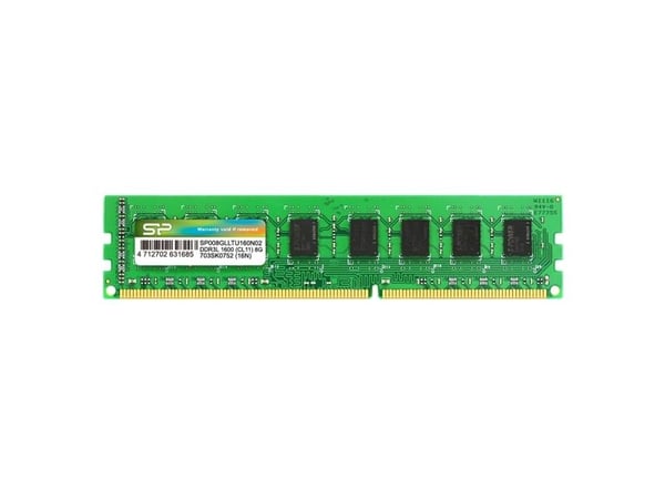SILICON POWER - DDR3L - modul - 8 GB - DIMM 240-pin - 1600 MT/s / PC3L-12800 - CL11 - 1.35 V - ikke-bufret - ikke-ECC