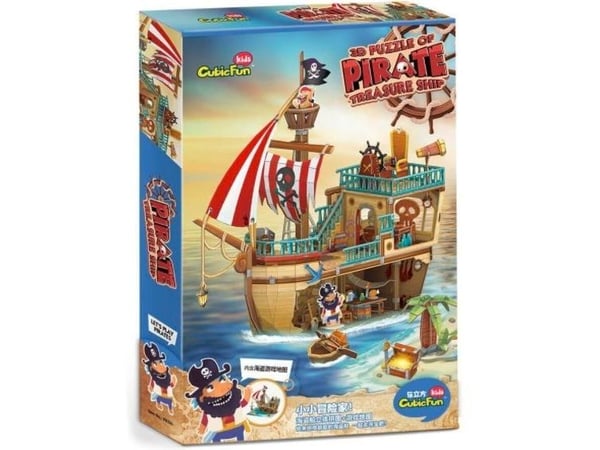 CUBIC FUN CUBICFUN 3D-puslespill &ldquo;Piratskip&ldquo;