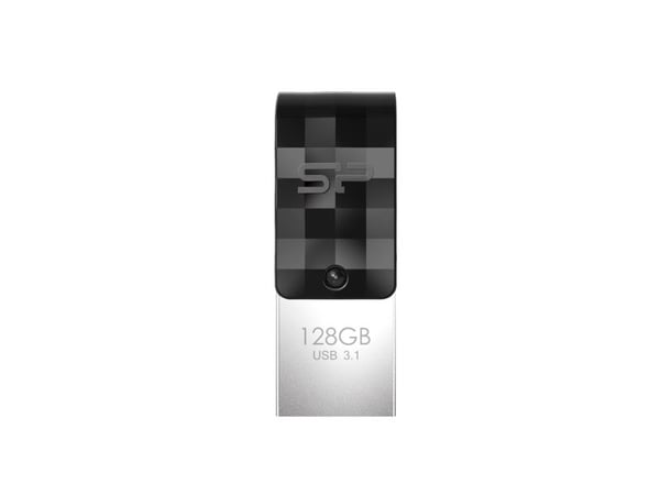SILICON POWER Mobile C31 - USB-flashstasjon - 128 GB - USB 3.1 Gen 1 / USB-C - svart