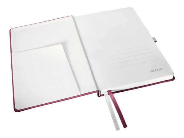 Leitz Style A5 - Notisbok - eskebundet - 80 ark - rutet - rubinrød