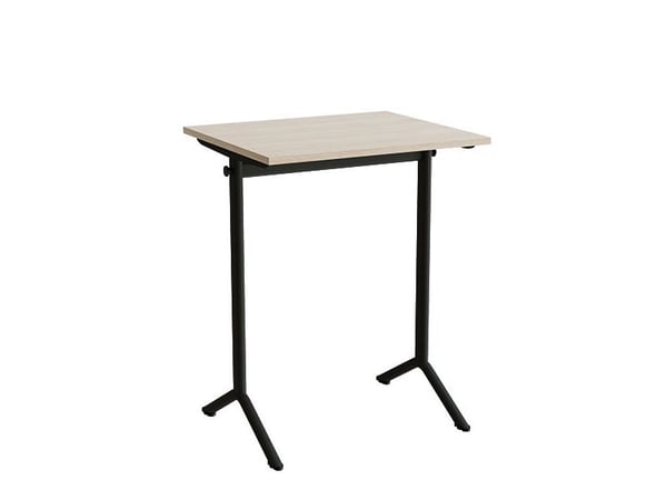 Bord Atlas 1130, 700x600mm, eg højtrykslaminat, sortolivent stel